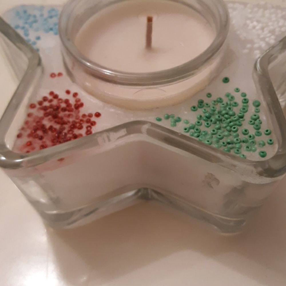 Libbey Star Candle - Picture 5 of 7